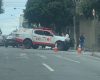 Motociclista fica ferida após colidir com carro no Centro de Divinópolis