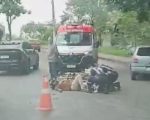 Motociclista fica ferido após acidente no bairro Manoel Valinhas, em Divinópolis