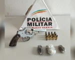 Jovem de 20 anos é preso com arma de fogo e drogas em Formiga