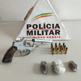 Jovem de 20 anos é preso com arma de fogo e drogas em Formiga