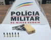 A Polícia Militar prendeu um homem de 18 anos na rua Alair Castelo Branco, bairro Santo Antônio, em Pompéu, no domingo (18).