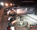 Um acidente na rodovia MG-050, no km 112, em Carmo do Cajuru, na noite de sexta-feira (09/02), deixou um motociclista gravemente ferido.