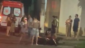 Homem fica ferido ap&oacute;s acidente no bairro Ipiranga, em Divin&oacute;polis