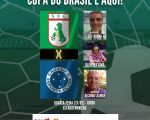 Dinossauro contra Raposa. Começa a Copa do Brasil. Sousa x Cruzeiro. A Minas FM transmite.
