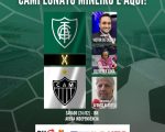 Final de clássico América 1 x 1 Atlético pelo Campeonato Mineiro 2024