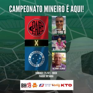 Matin&ecirc; de futebol valendo muito. Pouso Alegre x Cruzeiro. A Minas FM transmite.