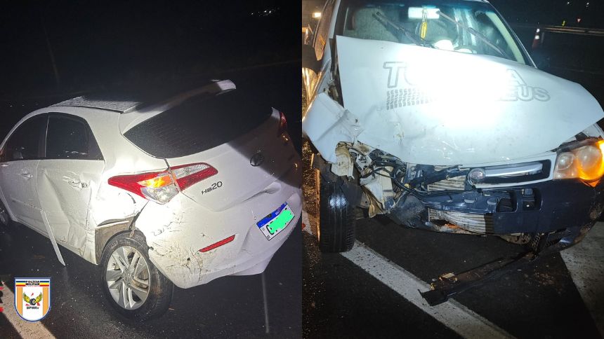 Divinópolis: Acidente entre dois veículos deixa homem ferido na MG-050