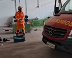 Em Divinópolis: Mulher fica presa a uma máquina de enrolar mangueiras