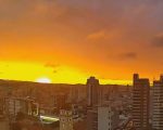 VÍDEO: Divinópolis tem "céu de fogo" durante o pôr-do-sol