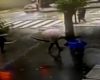 VÍDEO: mulher é atingida por poste após acidente de carro em Belo Horizonte