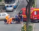Motociclista fica ferido após acidente na av. JK, em Divinópolis