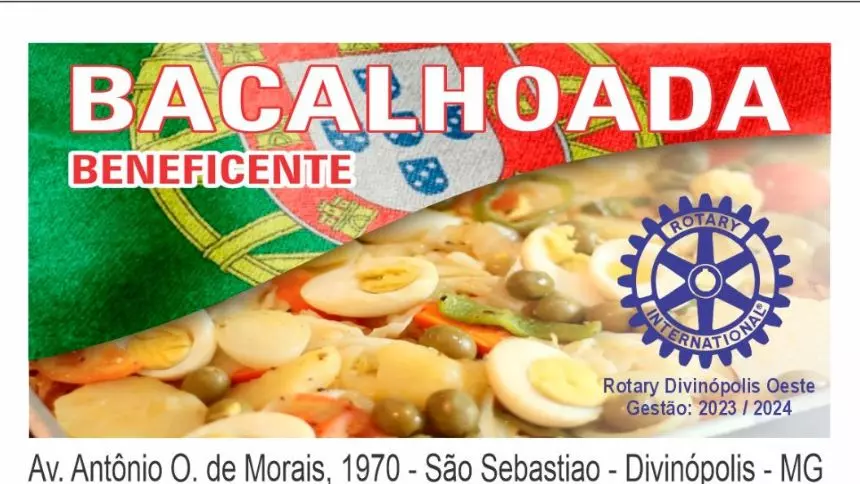 Rotary Divinópolis Oeste realiza Bacalhoada Beneficente na sexta-feira (15)