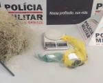Nova Serrana: Homem é flagrado saindo de casa em construção com drogas e é detido