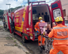 Um incêndio aconteceu em uma residência na rua João Dornas, em Itaúna, no início da tarde desta terça-feira (12).