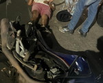 Idoso &eacute; atropelado no bairro Sidil em Divin&oacute;polis