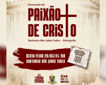 Acontecerá em Divinópolis a encenação de 'Paixão de Cristo' na sexta-feira (29/3), às 19h, no Santuário São Judas Tadeu.