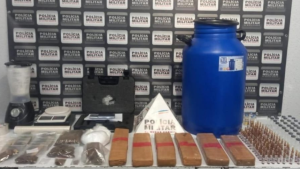 Divinópolis: Polícia Militar ‘estoura’ laboratório de drogas no bairro Catalão