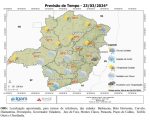 Sábado em Divinópolis: de muitas nuvens e chuva