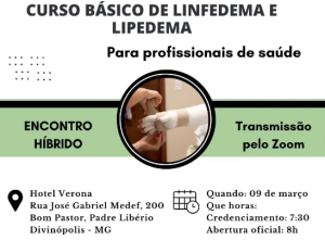 Cisvi organiza curso básico de linfedema e lipedema em Divinópolis