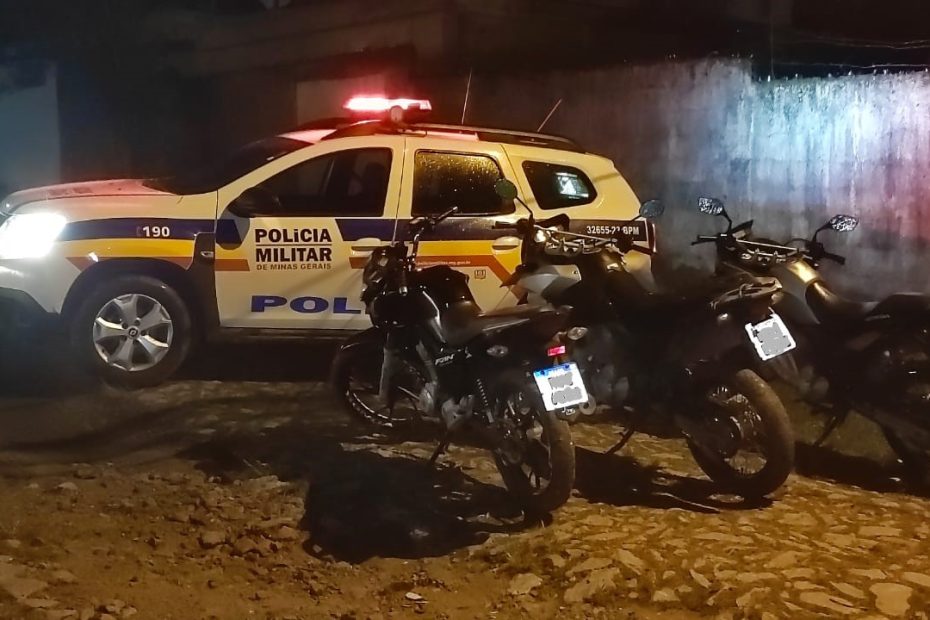 PM recupera três motos furtadas em Divinópolis; ladrão é preso