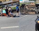 Motociclista fica ferido após acidente na MG-050, em Divinópolis