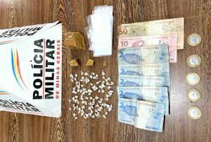 Homem &eacute; preso com crack em Perdig&atilde;o