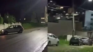 &Oacute;leo espalhado em rua causa transtornos aos motoristas em Ita&uacute;na