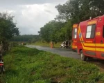 Formiga: Idoso de 70 anos fica ferido em acidente de moto na BR-354