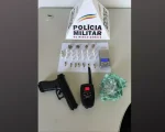 São Sebastião do Oeste: Dupla é presa após denúncia de venda de drogas em prédio e exibição de arma