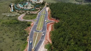 Tun&aacute; Parque Aqu&aacute;tico inaugura trevo de R$ 8 milh&otilde;es; veja fotos