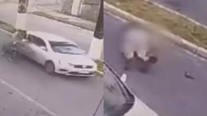 Divinópolis: Policial é atingido por Corolla quando voltava do trabalho