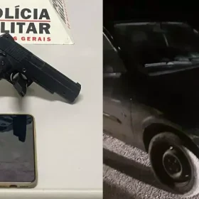 Itaúna: Após perseguição policial, veículo roubado é recuperado e dois são detidos