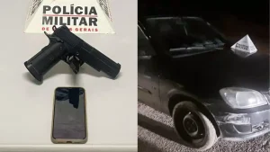 Ita&uacute;na: Ap&oacute;s persegui&ccedil;&atilde;o policial, ve&iacute;culo roubado &eacute; recuperado e dois s&atilde;o detidos