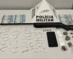 Nova Serrana: Jovem é preso com 120 pedras de crack e papelotes de cocaína