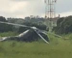 Queda de helicóptero é registrada no aeroporto de Pará de Minas