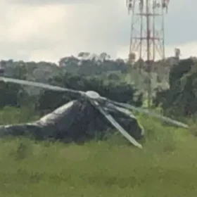 Queda de helicóptero é registrada no aeroporto de Pará de Minas