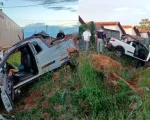 Bambuí: Acidente entre locomotiva e caminhonete deixa dois feridos