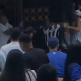 Veja vídeo: Torcedores de Cruzeiro e Atlético são presos após briga em Nova Serrana