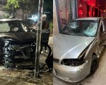 Caminhonete bate em carro no Centro de Divinópolis; motorista foge após acidente