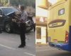 Carro bate em ônibus do transporte coletivo no Centro de Divinópolis