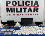 PM faz apreensão de arma de fogo e grande quantidade de drogas em Formiga