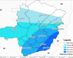 Frente fria traz chuvas e tempestades para Minas Gerais, incluindo Divinópolis