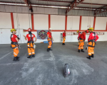 Bombeiros apagam incêndio em Formiga