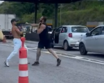 Veja vídeo: briga entre dois homens é registrada na rodovia MG-050