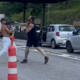 Veja vídeo: briga entre dois homens é registrada na rodovia MG-050