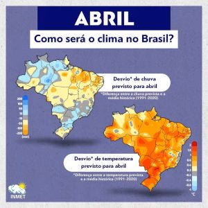 Saiba como será o clima durante o de Abril