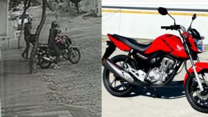 V&Iacute;DEO: Bandidos furtam moto no bairro Interlagos, em Divin&oacute;polis