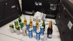 PM recupera televisores e bebidas furtadas na zona rural de Arcos