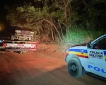 Carro furtado é localizado em zona rural de Lagoa da Prata