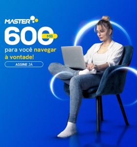 Master oferece promoção imperdível para quem contratar 600 MB de internet.